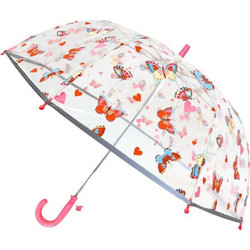 Ομπρέλα διάφανη παιδική Smati 71cm πεταλούδες 104BUL3789