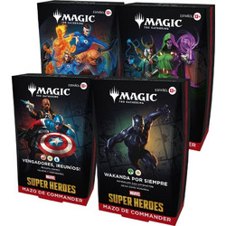 Magic the Gathering Marvel Super Heroes Commander Decks Case (4) spanish