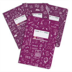 Typotrust Special Doodles Τετράδιο Ριγέ B5 50 Φύλλων Φούξια 4313
