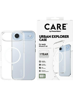 PanzerGlass CARE by Flagship Urban Explorer Case w. White MagSafe for iPhone Air Transparent - (CR24805)