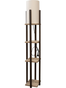 FLT 6326 BWL ΔΑΠΕΔΟΥ KAΦΕ ΜΕ 3 ΡΑΦΙΑ MDF Φ23.5x134
