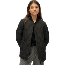 Superdry Γυναικείο Μπουφάν Bomber Μακρύ Μαύρο W5011932A-02A