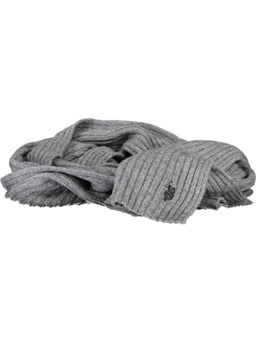 US POLO ASSN. GRAY MEN'S SCARF