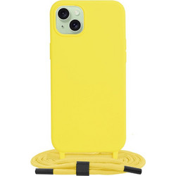 Techsuit Crossbody Lanyard Back Cover Yellow (iPhone 15 Plus)
