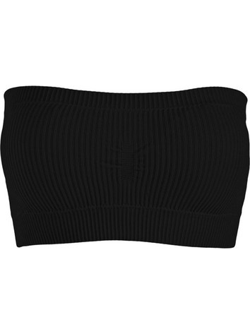 Εσώρουχο Γυναικείο Top Ribbed με Ενίσχυση Μαύρο - One Size
