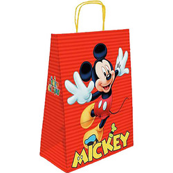 Τσάντα δώρου χάρτινη mickey κόκκινη (32cm) 32x24x10cm Disney