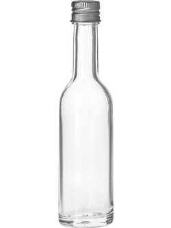 Καραφάκι Γυάλινο Μεταλλικό Καπάκι 50ml