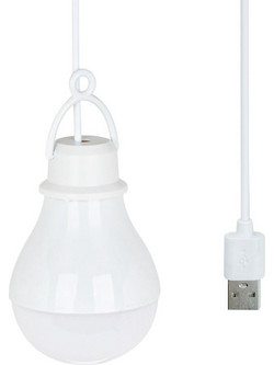 Λάμπα LED 5W με USB 1.05m - Λευκό Φως