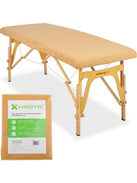 Habys Σεντόνι Πετσετέ για Πτυσσόμενα Κρεβάτια 60cm x 165cm Μπεζ