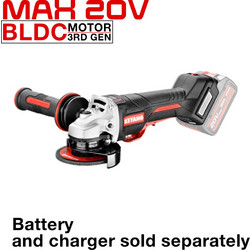 Keyang DG20BLH125PV-B Γωνιακός Τροχός Μπαταρίας 18V 125mm με Ρύθμιση Στροφών Solo