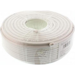 Καλώδιο ομοαξωνικό 100m, 7mm, CX-011LC, 75R λευκό Well RG6-CCS/AL-100-WL