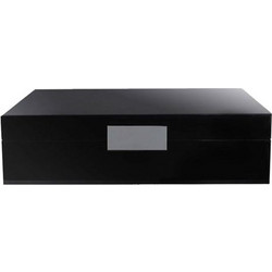 Addison Ross Κουτί Αποθήκευσης Λάκα Black With Silver BX1500 (20 x 27 cm)