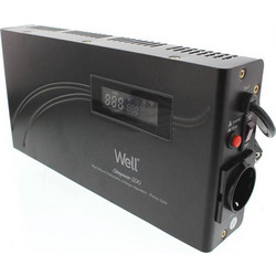 Well AVR-500VA SlimPower Σταθεροποιητής Τάσης 500VA με 1 Πρίζα Schuko