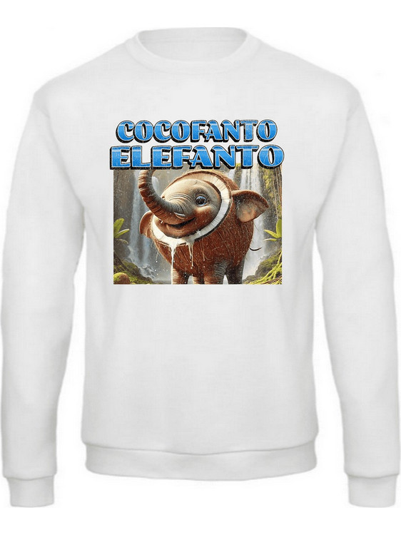 Gildan Cocofanto Elefanto Παιδικό Φούτερ Άσπρο