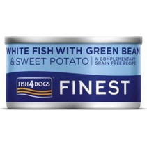Fish4dogs Finest White Fish with Sweet Potato & Green Bean 85gr