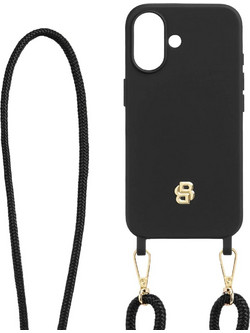 HUGO BOSS HEH520A16N Θήκη Κινητού Case for iPhone 16 Double B Black & Gold