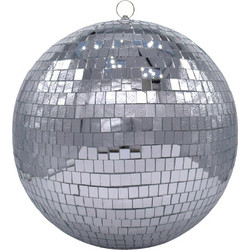 Disco χριστουγεννιάτικη μπάλα σε ασημί απόχρωση 30 εκ