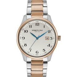 Kenneth Cole New York Ανδρικό Ρολόι με Χρυσό Μεταλλικό Μπρασελέ KC50841004