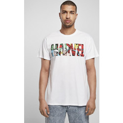 Marvel Logo Character Tee white