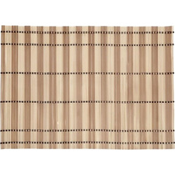 Ορθογώνιο Σουπλά Μπαμπού Ριγέ 45x30cm - ΜΠΕΖ-ΚΑΦΕ