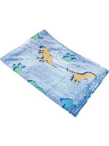Κουβέρτα Fleece 116x157εκ. φωσφορίζουσα μπλε