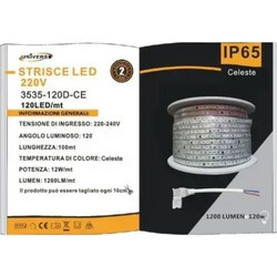 Ταινία LED 12w 220V 120led IP65 3535-120D Γαλάζιο