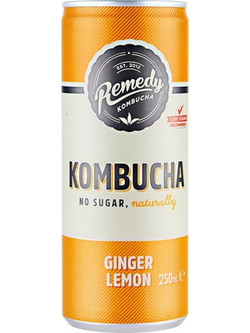 Remedy Κομπούχα 250ml Remedy Κομπούχα Πιπερόριζα & Λεμόνι 250ml