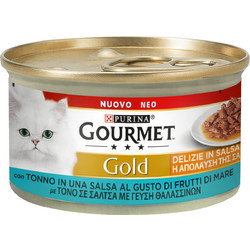 Purina Gourmet Gold Tartare Adult with Tuna & Ocean Fish 6x85gr