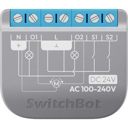 SwitchBot Διακόπτης ρελέ 2PM έξυπνος διακόπτης δύο καναλιών W5502320