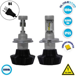 Globostar H4 Extreme Version Zes LED 12-24V 100W 2τμχ