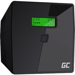 Green Cell Microsine UPS Line Interactive 1000VA 700W Καθαρού Ημιτόνου με 2 Πρίζες C13 & Schuko