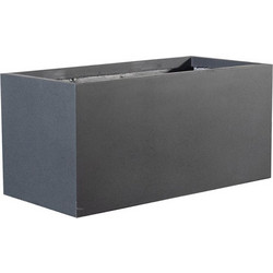 Supergreens Γλάστρα Πήλινη Ορθογώνια Solid Μαύρη M 60x30x30 εκ