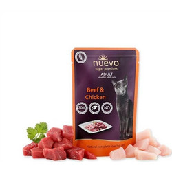Nuevo Super Premium Adult with Beef & Chicken 85gr