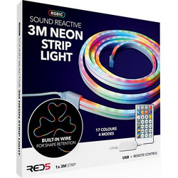 The Source - RGBIC Neon LED Strip Light 3m - Πολύχρωμος Διακοσμητικός Φωτισμός