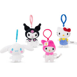 HELLO KITTY & Friends - Assortment of 16 Bag Clips 4 Models - 15cm