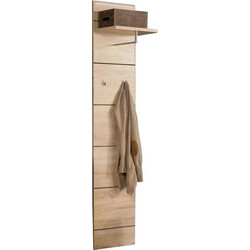 Κρεμάστρα Solo 40x30x194cm Sonoma με λεπτομέρειες Wenge και MDF Καμπυλωτό τελείωμα