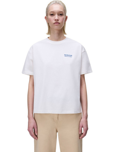 ΓΥΝΑΙΚΕΙΟ T-SHIRT NAPAPIJRI S-ILIANA OVERSIZED FIT - ΛΕΥΚΟ