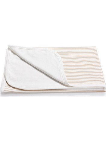 Κουβέρτα Διπλής Όψεως 75x100cm Interlock Beige Stripes 5904506811281