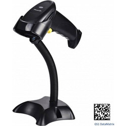 Ασύρματος/Ενσύρματος Barcode Scanner Power On BCS-03BW - 1D & 2D & QR - 500 Scans/sec - Bluetooth/2.4GHz - Mε Bάση - Black BCS-03BW