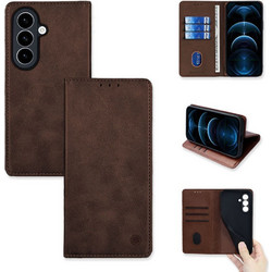 Sonique Vintage Magnet Wallet Brown (Samsung Galaxy S26 Plus)