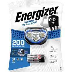 Energizer Vision 2 Επαναφορτιζόμενος Φακός Κεφαλής Εργασίας Led Αδιάβροχος IPX8 200lm