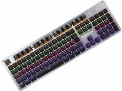 Zeroground Simeto KB-2950G v2.0 Μηχανικό Gaming Πληκτρολόγιο RGB Silver