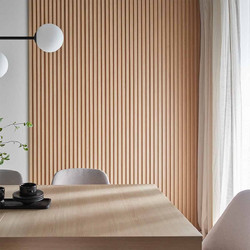 Estiatherm 3D Πάνελ τοίχου Linerio M Plus-Line Light Oak, 2650 x 122 x 21mm