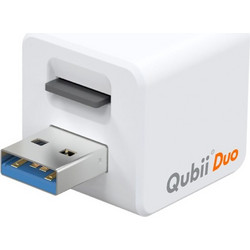 Auto-Backup Αντάπτορας Qubii Duo USB Συμβατό με Android και iOS για Αρχεία, Επαφές και Social Media Λευκός