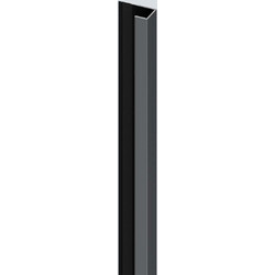 Estiatherm Προφίλ Εκκίνησης - Τελειώματος για 3D πάνελ τοίχου VILO MPC XL Deep Grey, 3m
