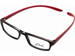 Clark 0874 C42 52-19-155 Γυαλιά Οράσεως Black Red Μαύρο Γυαλιστερό