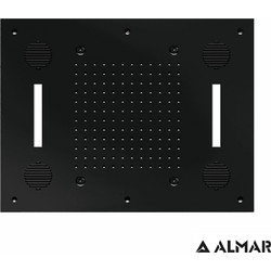 ΚΕΦΑΛΗ ΟΡΟΦ.TEMPTATION 63x48 ΗΧΟΣ-ΧΡΩΜΑΤ.ALMAR INOX BLACK MATT