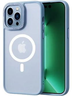 COMMA MAGSAFE JOY ELEGANT METAL FRAME ANTI-SHOCK CASE IPHONE 14 PLUS - BLUE