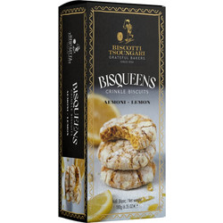 Bisqueens Crinkle Lemon 180g | 4 τεμάχια | Biscotti Tsoungari