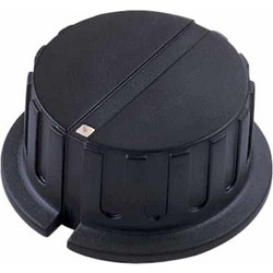 ELECTROVISION Black Pointer Rotary Knob with White Indicator (F207E)